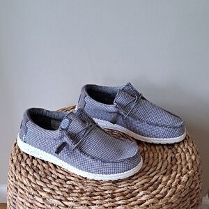 Hey Dude Mens Wally‎ Grey Sport Mesh Knit Slip-On Lightweight Loafers S-6